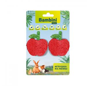 Игрушка Bambini Pets для грызунов "Яблочки" из люфы. Количество 2 шт