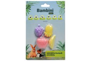 Bambini Pets Минеральный камень для грызунов "Фрукты". Количество 4 шт
