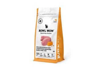 BOWL WOW Сухой корм для кошек с чувствительным пищеварением с индейкой, курицей и тыквой, 400г