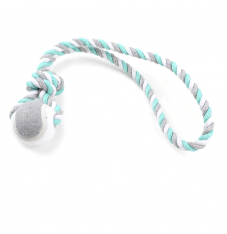 TRIOL Игрушка для собак "Верёвка c петлей, мяч", 300мм, серия PUPPY