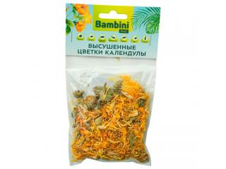 Bambini Pets высушенные цветки календулы Лакомство для грызунов и кроликов, 10 г.