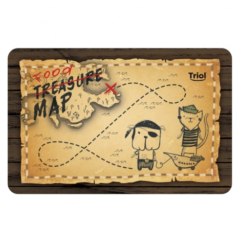 TRIOL Коврик под миску "Пираты", 430*280мм