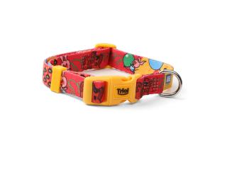 TRIOL СОЮЗМУЛЬТФИЛЬМ Ошейник нейлоновый "Большой секрет" S, красно-желтый, 15*270-370мм