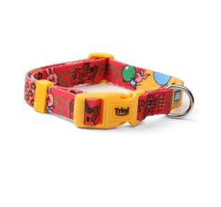 TRIOL СОЮЗМУЛЬТФИЛЬМ Ошейник нейлоновый "Большой секрет" S, красно-желтый, 15*270-370мм