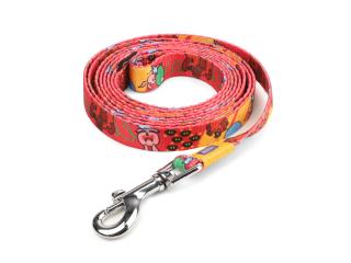 TRIOL СОЮЗМУЛЬТФИЛЬМ Поводок нейлоновый "Большой секрет" S, красный, 15*2000мм