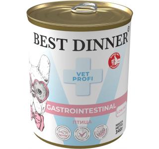 Best Dinner Vet Profi Gastrointestinal Low Fat Консервированный корм для собак с птицей, 340г