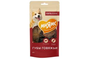 Мнямс Лакомство На каждый день для собак Губы говяжьи 80 г