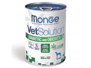 Monge VetSolution Dog Diabetic and Obesity Диабетик и Обесити Диетический корм для собак при сахарном диабете и лишнем весе 400 г