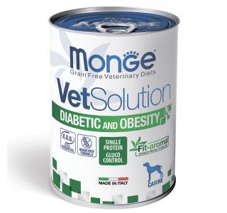 Monge VetSolution Dog Diabetic and Obesity Диабетик и Обесити Диетический корм для собак при сахарном диабете и лишнем весе 400 г