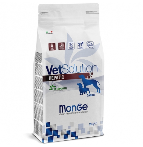 Monge VetSolution Dog Hepatic Гепатик Диетический корм для собак при заболеваниях печени 2 кг