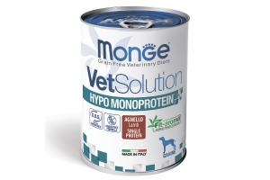 Monge VetSolution Dog Hypo Monoprotein LAMB Гипо монопротеин с ягнёнком Диетический корм для собак для снижения реакции пищевой непереносимости 400г