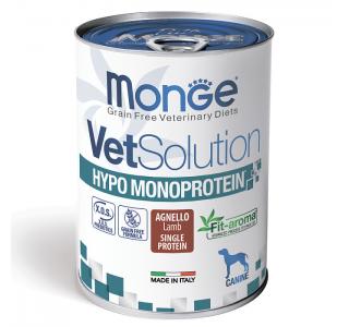 Monge VetSolution Dog Hypo Monoprotein LAMB Гипо монопротеин с ягнёнком Диетический корм для собак для снижения реакции пищевой непереносимости 400г