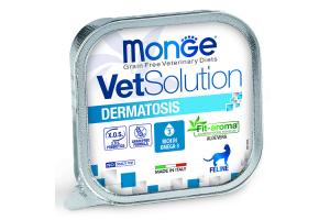 Monge VetSolution Cat Dermatosis Дерматозис Диетический корм для кошек при заболеваниях кожи 100 г