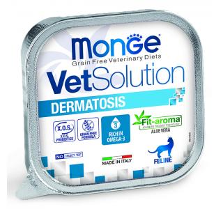 Monge VetSolution Cat Dermatosis Дерматозис Диетический корм для кошек при заболеваниях кожи 100 г