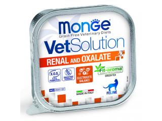Monge VetSolution Cat Renal and Oxalate Ренал и Оксалат Диетический корм для кошек при ХПН и профилактике образования оксалатов 100 г