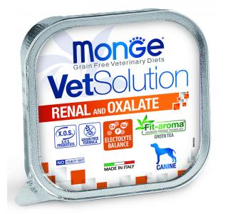 Monge VetSolution Dog Renal and Oxalate Ренал и ОксалатДиетический корм для собак при ХПН и профилактике образования уролитов оксалата кальция 150г