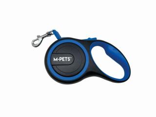 M-PETS поводок-рулетка LIBERTY 5 м, до 20 кг, М, 17.5 x 10.2 x 3.9 см, синий