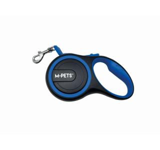 M-PETS поводок-рулетка LIBERTY 5 м, до 20 кг, М, 17.5 x 10.2 x 3.9 см, синий