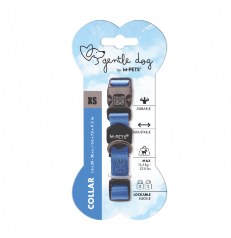 M-PETS ошейник для собак GENTLE DOG XS 20-30 см синий