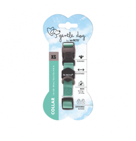 M-PETS ошейник для собак GENTLE DOG XS 20-30 см, бирюзовый, MPets