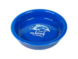 Mr.Kranch миска керамическая для кошек 200 мл Форель синяя