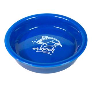 Mr.Kranch миска керамическая для кошек 200 мл Форель синяя