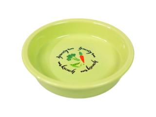 Mr.Kranch миска керамическая для кошек 200 мл Овощи салатовая