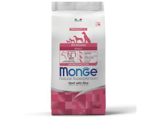 Monge Dog Speciality Line Monoprotein All Breeds Beef and Rice для взрослых собак всех пород, из говядины с рисом 2,5кг