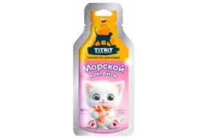 TiTBiT Лакомство для кошек Коктейль морской, 15г