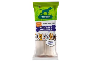 TiTBiT жевательный снек мозговая косточка для собак макси пород, 250г