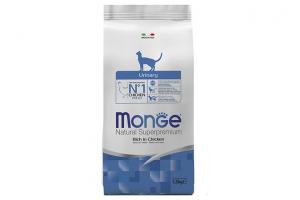 Monge Cat Daily Line Urinary для кошек, для профилактики МКБ, с курицей, 1,5кг
