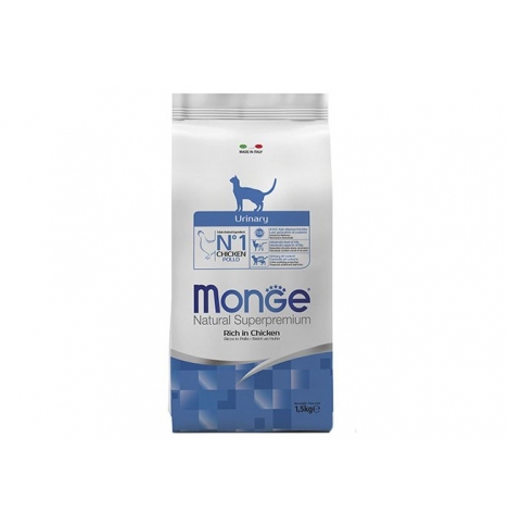 Monge Cat Daily Line Urinary для кошек, для профилактики МКБ, с курицей, 1,5кг