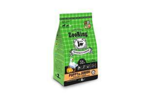 ZOORING PUPPY&JUNIOR Сухой корм для щенков и юниоров средних и крупных пород. Утка и рис с тыквой, 2кг