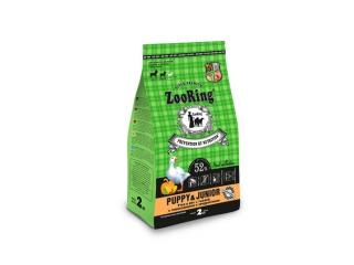 ZOORING PUPPY&JUNIOR Сухой корм для щенков и юниоров средних и крупных пород. Утка и рис с тыквой, 2кг