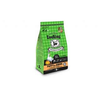 ZOORING PUPPY&JUNIOR Сухой корм для щенков и юниоров средних и крупных пород. Утка и рис с тыквой, 2кг