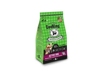 ZOORING ACTIVE DOG Сухой корм для взрослых активных собак средних и крупных пород. Мясной Микс с рисом и пастернаком, 2кг