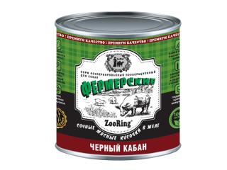 ZOORING Чёрный кабан Корм консервированный полнорационный для собак всех пород, 850г