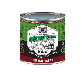 ZOORING Чёрный кабан Корм консервированный полнорационный для собак всех пород, 850г