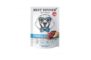 Best Dinner Super Premium Влажный корм для собак "Говядина с овощами", 340г