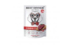 Best Dinner Super Premium Влажный корм для собак и щенков "Говядина", 340г
