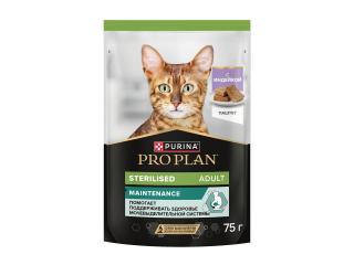 PRO PLAN Sterilised MAINTENANCE Влажный корм для взрослых стерилизованных кошек, паштет с индейкой, 75г