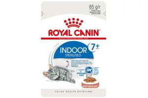 ROYAL CANIN INDOOR +7 пауч для домашних кошек страше 7 лет (кусочки в соусе), 85г