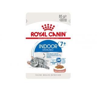 ROYAL CANIN INDOOR +7 пауч для домашних кошек страше 7 лет (кусочки в соусе), 85г