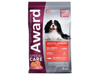 AWARD SPECIAL CARE Sensitive Skin&Coat Сухой корм  для взрослых собак всех пород для здоровой кожи и шерсти со свежим лососем 2кг