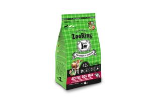 ZOORING Active Dog Сухой корм для для молодых и взрослых активных собак крупных пород. Мясо молодых бычков и рис с глюкозамином и хондроитином, 2кг