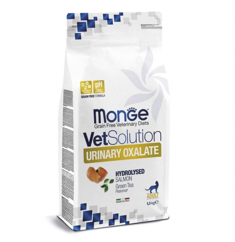 Monge VetSolution Cat Urinary Oxalate Уринари Оксалат Диетический корм  для кошек при заболеваниях мочеполовой системы и оксалатном течении МКБ, 1,5 кг