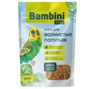 Bambini Pets Корм для волнистых попугаев, 400 г