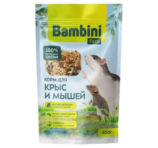 Bambini Pets Корм для крыс и мышей, 400 г