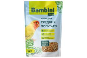 Bambini Pets Корм для средних попугаев, 800 г