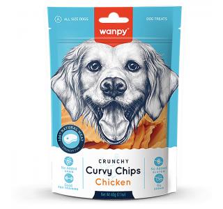 Wanpy Dog Лакомство для собак «хрустящие чипсы» из курицы, 60 г